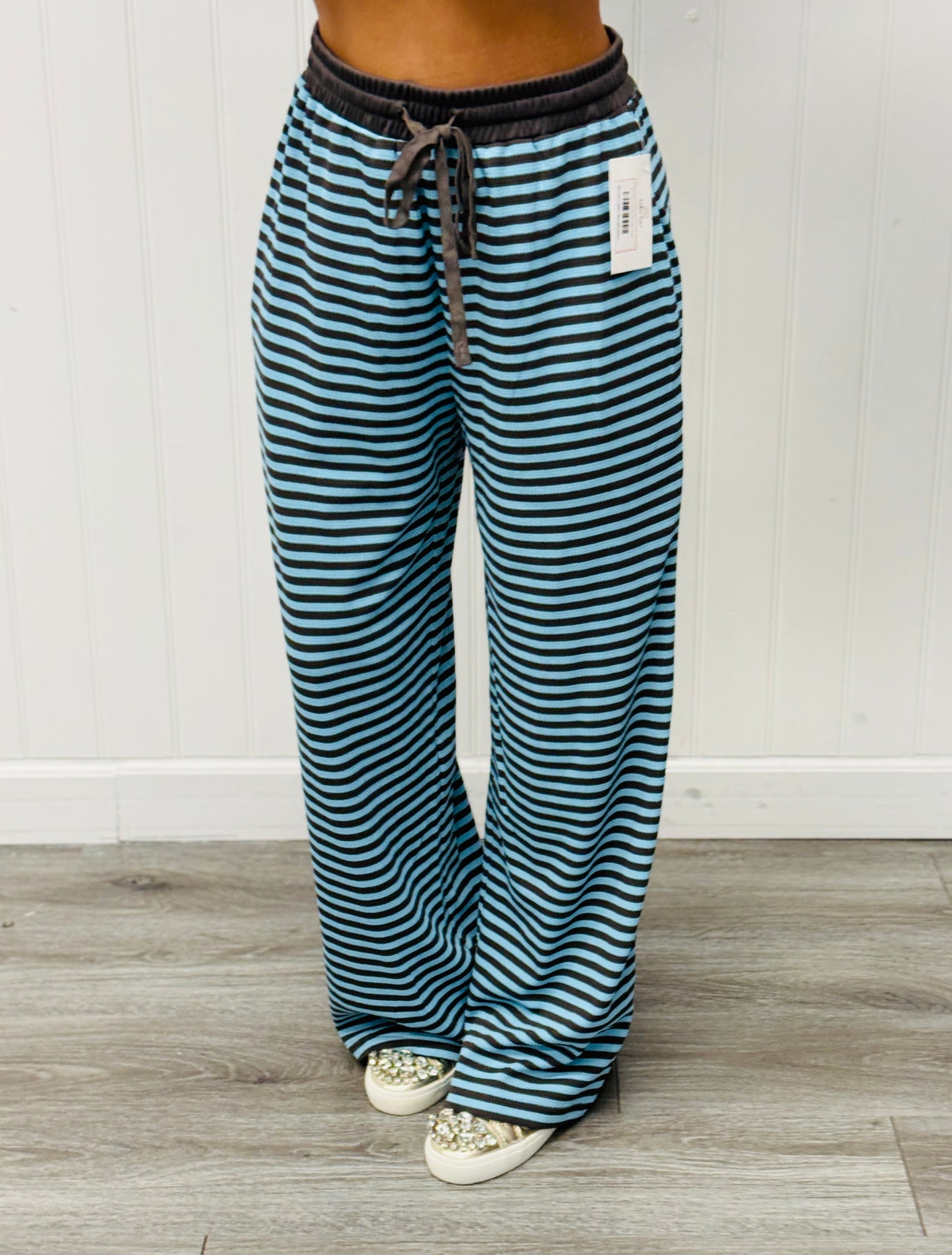 Cozy Striped Lounge Pants (Reg & Plus) - 6 Colors