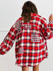 POL Red Multi Plaid Shacket (Reg.)