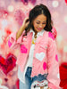 Pink/Fuchsia Sequin Heart Corduroy Jacket (Reg & Plus)