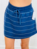 Striped Active Mini Skort (Reg & Plus)-2 Colors