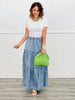 Floral Lace Trim Short Sleeve Top (Reg.) - 2 Colors