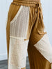 Dijon Mixed Patch Wide Leg Pants (Reg & Plus)