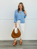 Light Blue Button Up Sweater Cardigan (Reg.)