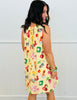 Butter Yellow Fruit & Food Print Mini Dress (Reg.)