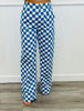 Denim Checkered Pants (Reg.)- 4 Colors