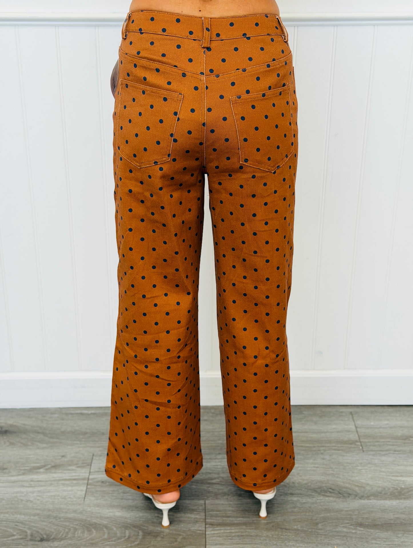 Polka Dot Wide Leg Pants (Reg.) -4 Colors