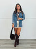Denim Studded Barn Jacket (Reg.)