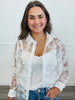 Delicate Floral Lace Top (Reg. & Plus)- 2 Colors