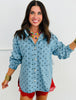 Lt. Denim Polka Dot Shacket (Reg. and Plus)