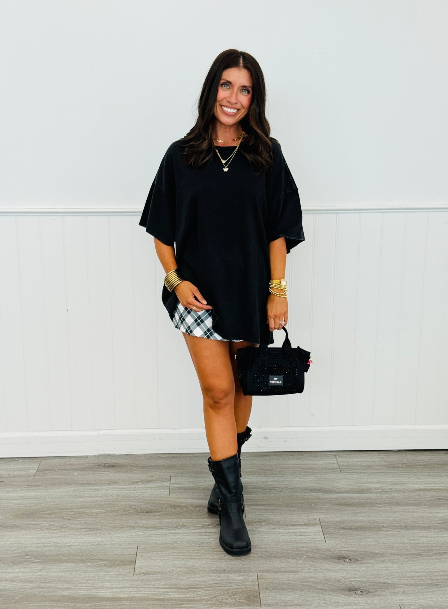 Midnight Plaid Skort (Reg. and Plus)