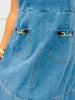 Lt. Blue Horsebit Midi Dress (Reg.)