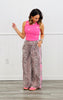 Leopard Side Stripe Triple Bow Pants (Reg.)-2 Colors