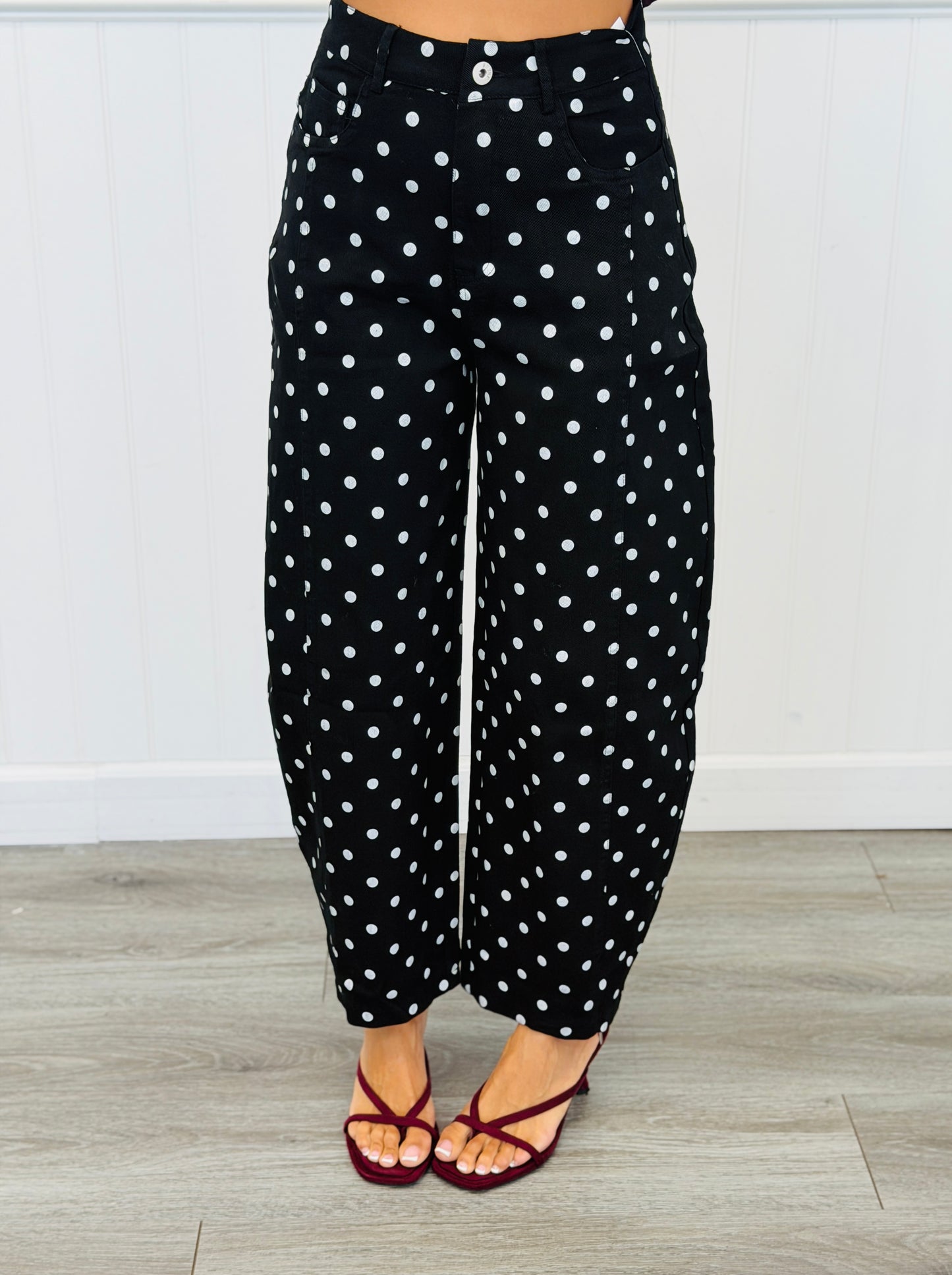 Polka Dot Party Barrel Pants (Reg.) - 4 Colors