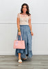 Oli & Hali Wide Leg Ruffled Hem Tencel Pants (Reg.)