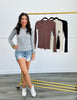 Essential Ribbed Long Sleeve Tee (Reg. and Plus) - 4 Colors