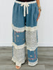 POL Denim Embroidered Patchwork Boho Pants (Reg.)
