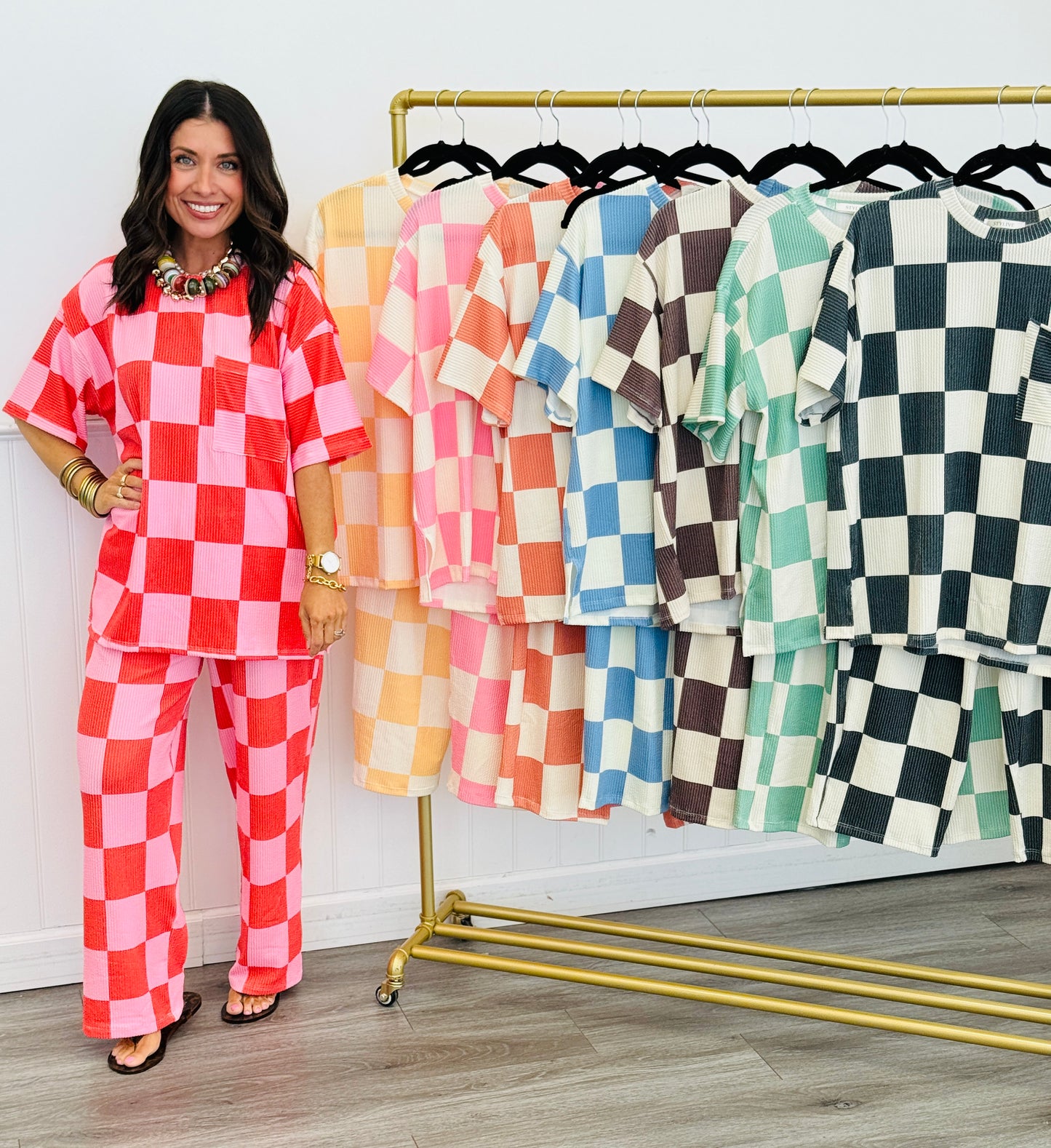 Big Checkerboard Top (Reg.)-8 Colors