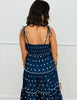 Navy Polka Dot Tiered Midi Dress (Reg.)