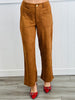 Camel Suede Front Pocket Pants (Reg.)