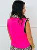 Neon Pink Safari Chic Everyday Polo Tank (Reg. and Plus)