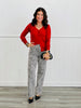 Zebra Print Vintage Straight Jeans (Reg.)