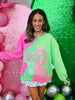 Queen Of Sparkles Licensed Green & Pink Character Profile 'Wicked' Sweatshirt (Reg. and Plus)