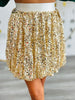 Sequin Bubble Mini Skirt (Reg. & Plus)- 3 Colors