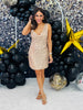 Rose Gold Sequin Sleeveless Mini Dress (Reg.)