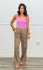 Taupe Leopard Bow Pants (Reg.)