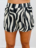 Zebra Print Shirt & Shorts Set (Reg & Plus)