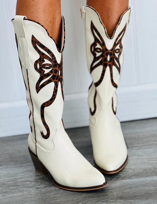 Leopard Flutter On By Boots