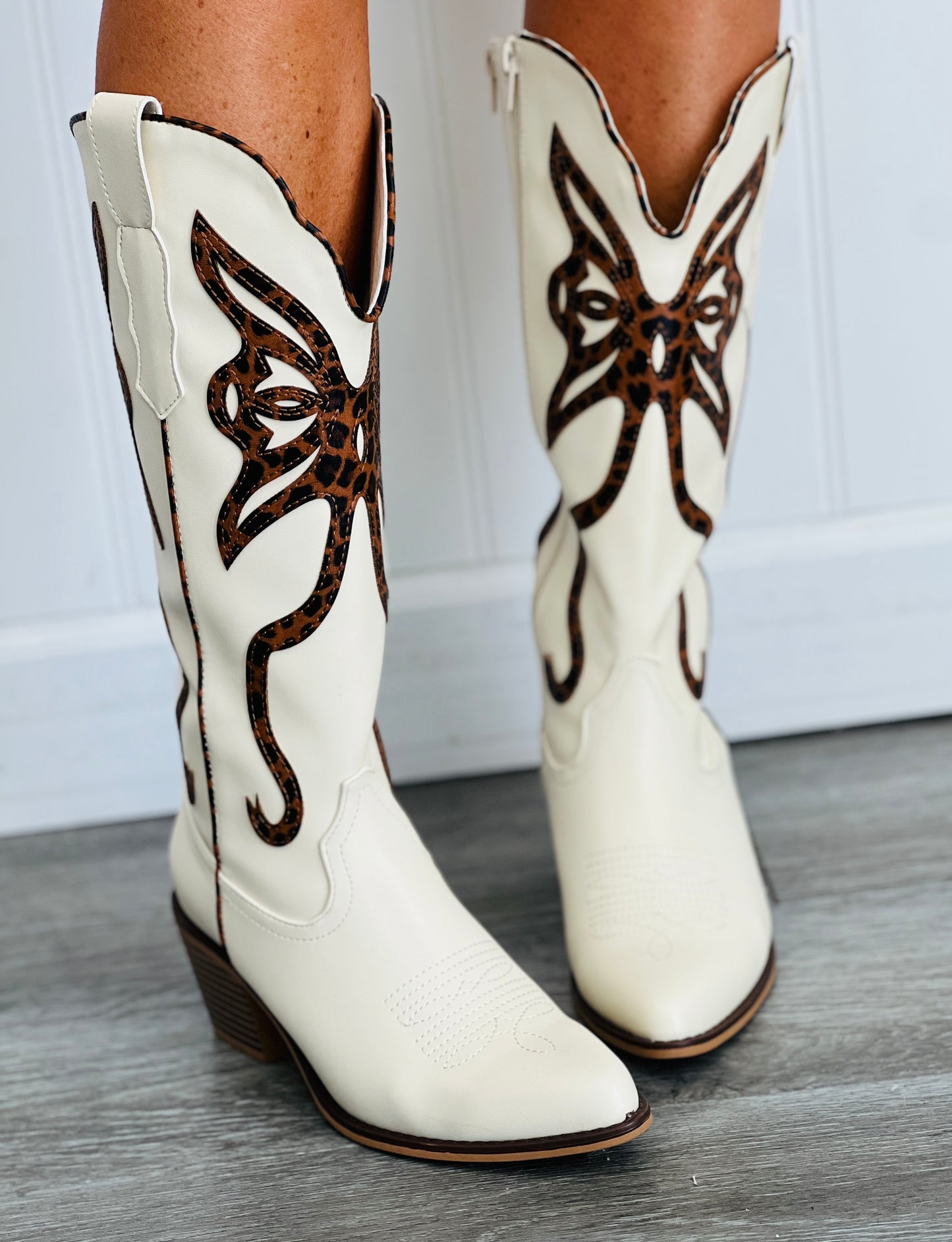 Leopard Flutter On By Boots