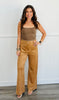 Camel Faux Suede Pants (Reg & Plus)