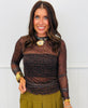 Coco Leopard Kate Mesh Top (Reg. and Plus)