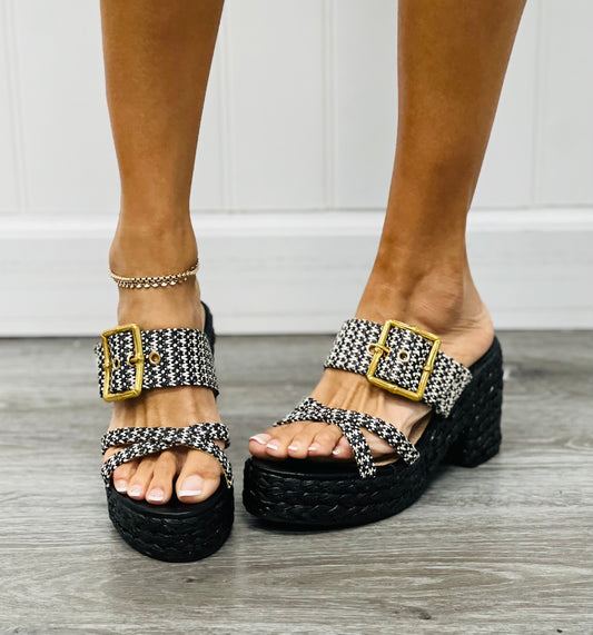Black Time Of Your Life Espadrille Sandals