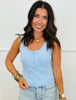 Blue Hook N Eye Tank Top (Reg. and Plus)