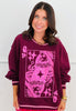 Queen Of Sparkles Maroon & Pink Logo Sweatshirt (Reg. and Plus)