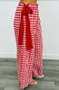 Red Checkered Pants with Flowing Red Sash (Reg)