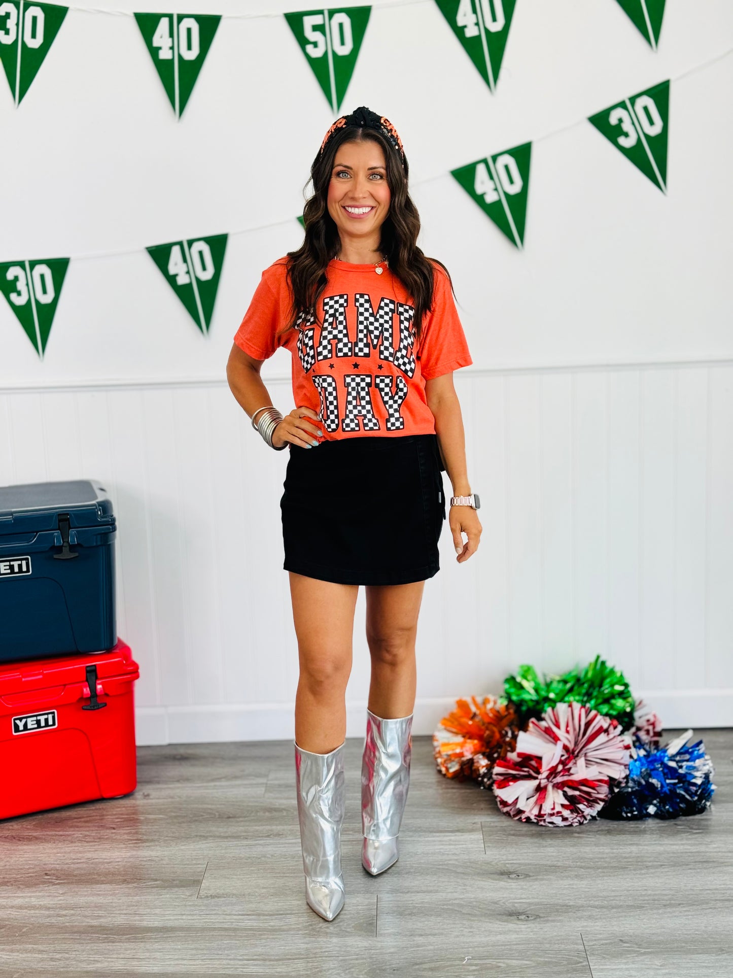 Checkered Game Day Tee - 8 Colors