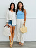 White-Blue Striped Pants (Reg)
