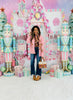Pink Gingerbread Man Cardigan (Reg. and Plus)