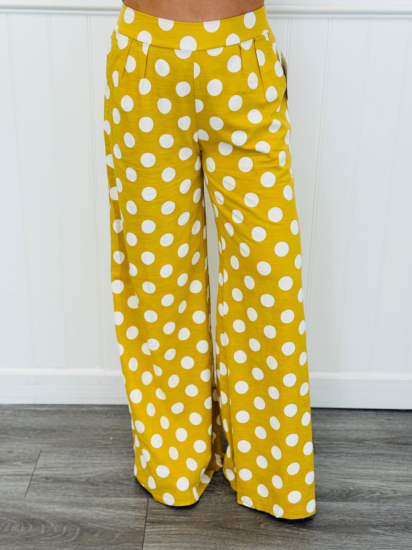 Mustard Polka Dot Pants (Reg.)