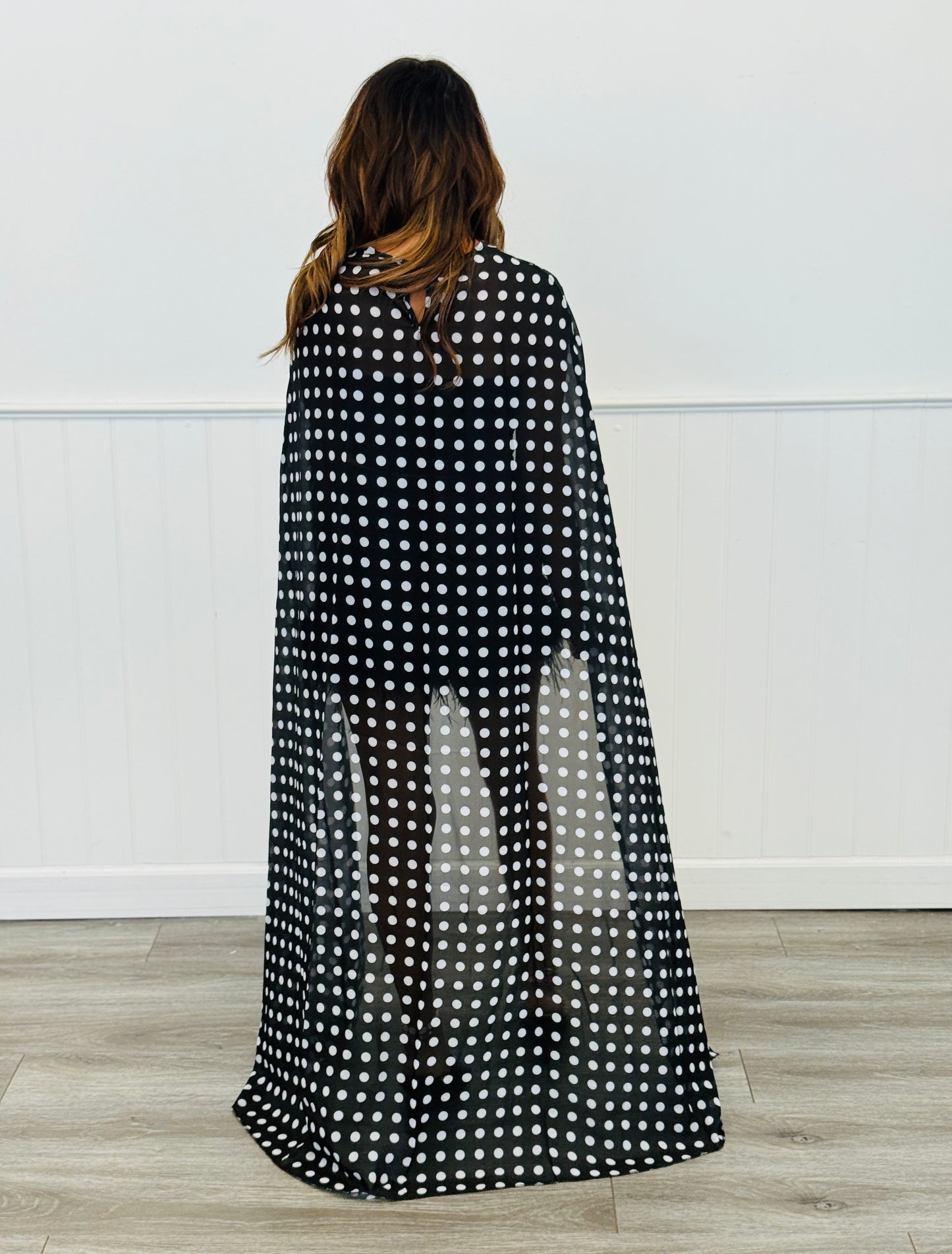 Spotlight Chic Polka Dot Cape (OS)