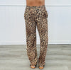Leopard Print Side Stripe Pants (Reg.)