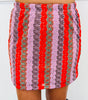Textured Stripe Cardigan & Mini Skirt Set (Reg & Plus)