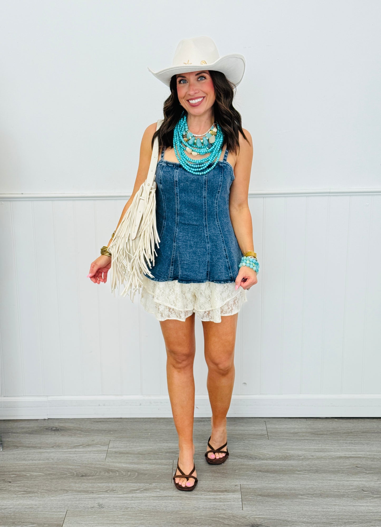 Frilly Double Layered Lace Shorts (Reg.)-2 Colors