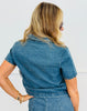 Braid Trim/Gold Button Denim Jacket (Reg.)
