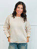 Center Seam Long Sleeved Sweater Top (Reg.)- 2 Colors