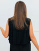 Black Wine Velvet Blouse Top & Pants Set (Reg & Plus)