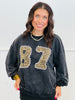 Black Leopard & Lace Number 87 Sweatshirt (Reg.)